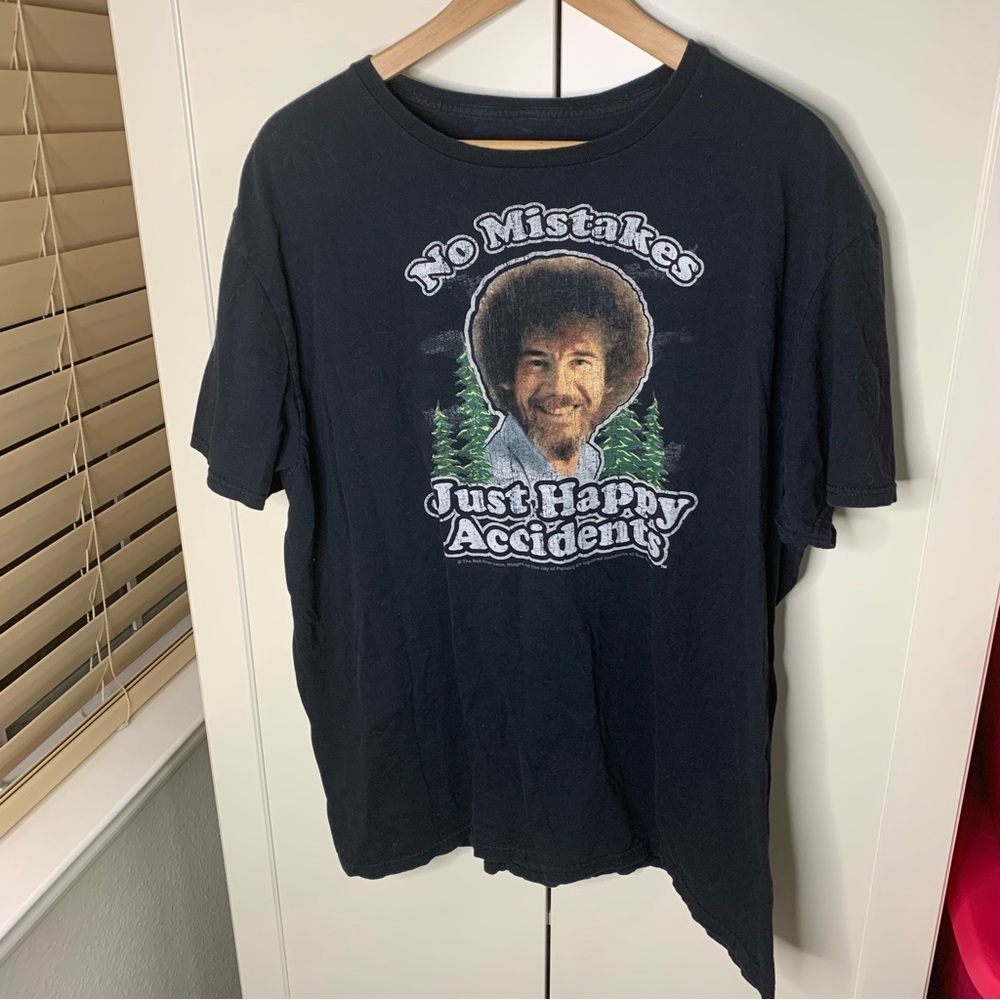 Bob Ross No Mistakes Graphic T-Shirt